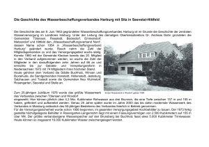 Die Geschichte des Wasserbeschaffungsverbandes Harburg mit Sitz