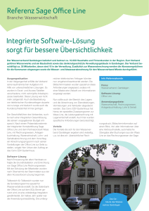 Referenz Sage Office Line Integrierte Software