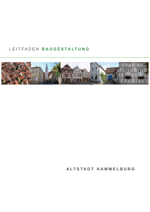 Leitfaden Baugestaltung altstadt HammelBurg