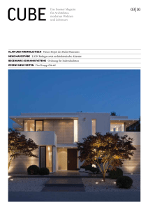 CUBE Das Essener Magazin für Architektur, modernes Wohnen und