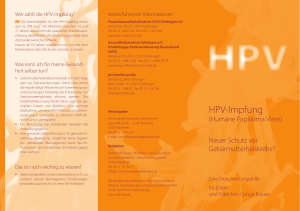 Flyer HPV.indd - Frauengesundheitszentrum Göttingen eV