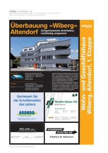 Überbauung «Wiberg - Marty Architektur AG