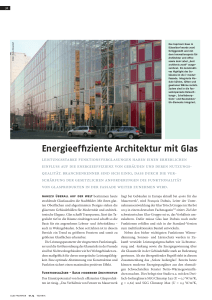 Energieeffiziente Architektur mit Glas