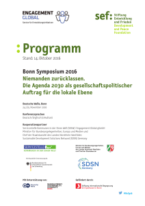 Programm - Deutsches Institut für Entwicklungspolitik