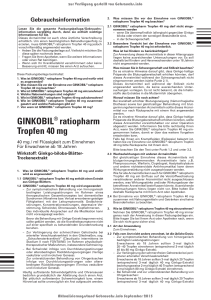GINKOBIL® ratiopharm Tropfen 40 mg - Shop