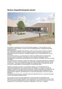 Projekt Neubau Doppelkindergarten