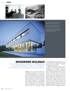 moderner holzbau - Philipp Architekten