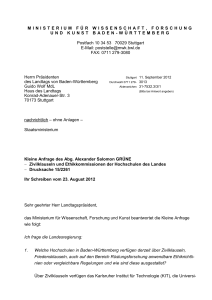 Drucksache 15/2261 - Fraktion Grüne im Landtag von Baden