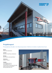 Projektreport Produktionshalle mit Büroräumen
