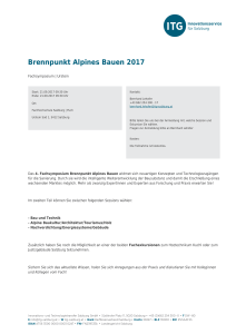 Brennpunkt Alpines Bauen 2017
