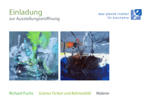 Science Fiction und Bühnenbild - Max-Planck