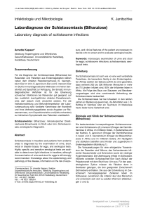 Labordiagnose der Schistosomiasis (Bilharziose)