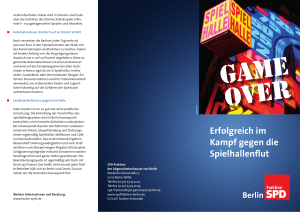 GAME OVER - SPD Fraktion Berlin