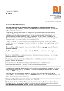 Klartext Nr. 15/2015 Gutachten: Geschönte Zahlen?