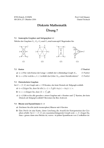 Diskrete Mathematik ¨Ubung 7