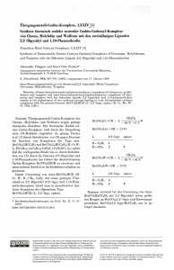 Übergangsmetall-Carbin-Komplexe, LXXIY [1] Synthese thermisch