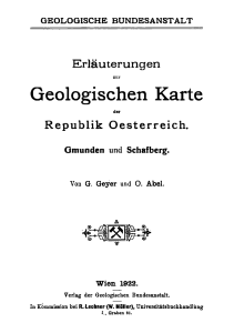 Geologischen Karte - Geologische Bundesanstalt