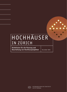 Faltblatt Hochhäuser in Zürich - Collectif Beau-lieu