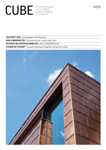 CUBE Das Essener Magazin für Architektur, modernes Wohnen und