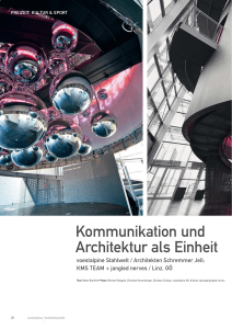 Kommunikation und Architektur als Einheit - architektur