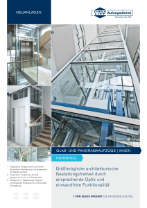 größtmögliche architektonische gestaltungsfreiheit durch - ORBA-Lift