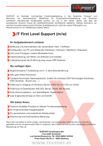 IT First Level Support (m/w)