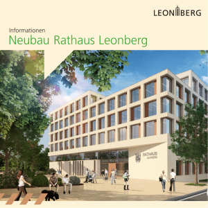 Neubau Rathaus Leonberg – Flyer, April 2015