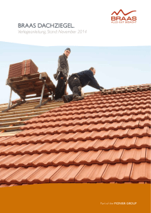 Verlegeanleitung für Braas Dachziegel für eine optimale Eindeckung
