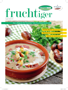 Das „Magazin für Genießer“ des Fruchthof Innsbruck