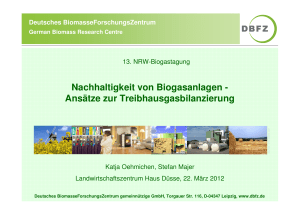 Nachhaltigkeit von Biogasanlagen