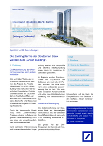 Die neuen Deutsche Bank-Türme - Impressionen vom Deutschen