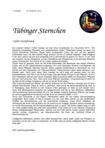 Tübinger Sternchen - Astronomische Vereinigung Tübingen eV