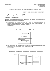 Übungsblatt 3: Software Engineering 1 (WS 2012/13)