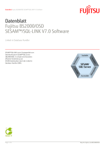 Datenblatt Fujitsu BS2000/OSD SESAM™/SQL