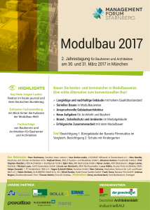 Modulbau 2017 - Management Forum Starnberg GmbH