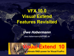 VFX10.0 Features Revisited - dFPUG
