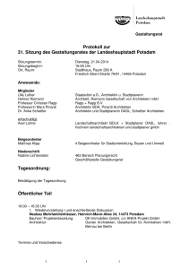 31 Protokoll öffentlich 1 - Landeshauptstadt Potsdam