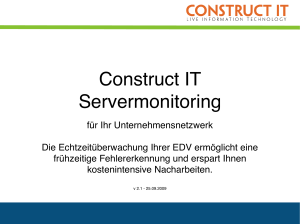 Construct IT Servermonitoring - Construct IT-Graf