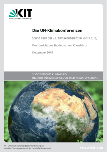 Die UN-Klimakonferenzen