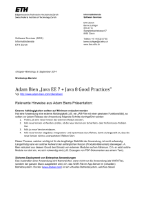 Adam Bien „Java EE 7 + Java 8 Good Practices”