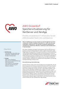 AWO Düsseldorf Speichervirtualisierung für XenServer
