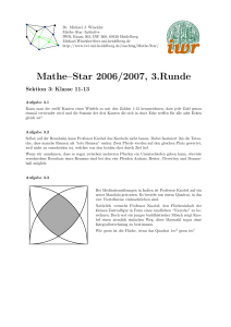 Mathe–Star 2006/2007, 3.Runde