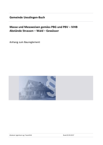 Gemeinde Uesslingen-Buch Masse und Messweisen gemäss PBG