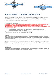 Reglement Schwarzwald-Cup