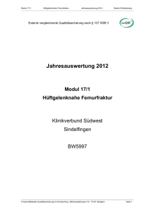 Jahresauswertung 2012 - Klinikverbund