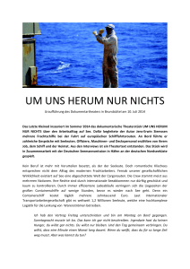 um uns herum nur nichts - Stiftung Hamburg Maritim