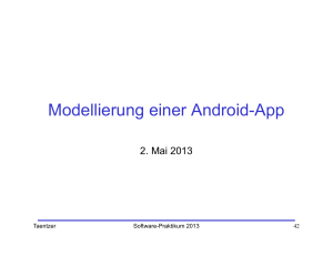 Modellierung einer Android-App
