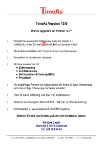TimeAs Version 10.0 - BK