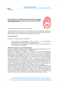 Rote-Hand-Brief zu Protelos® (Strontiumranelat)