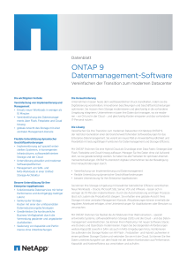 ONTAP 9 Datenmanagement-Software